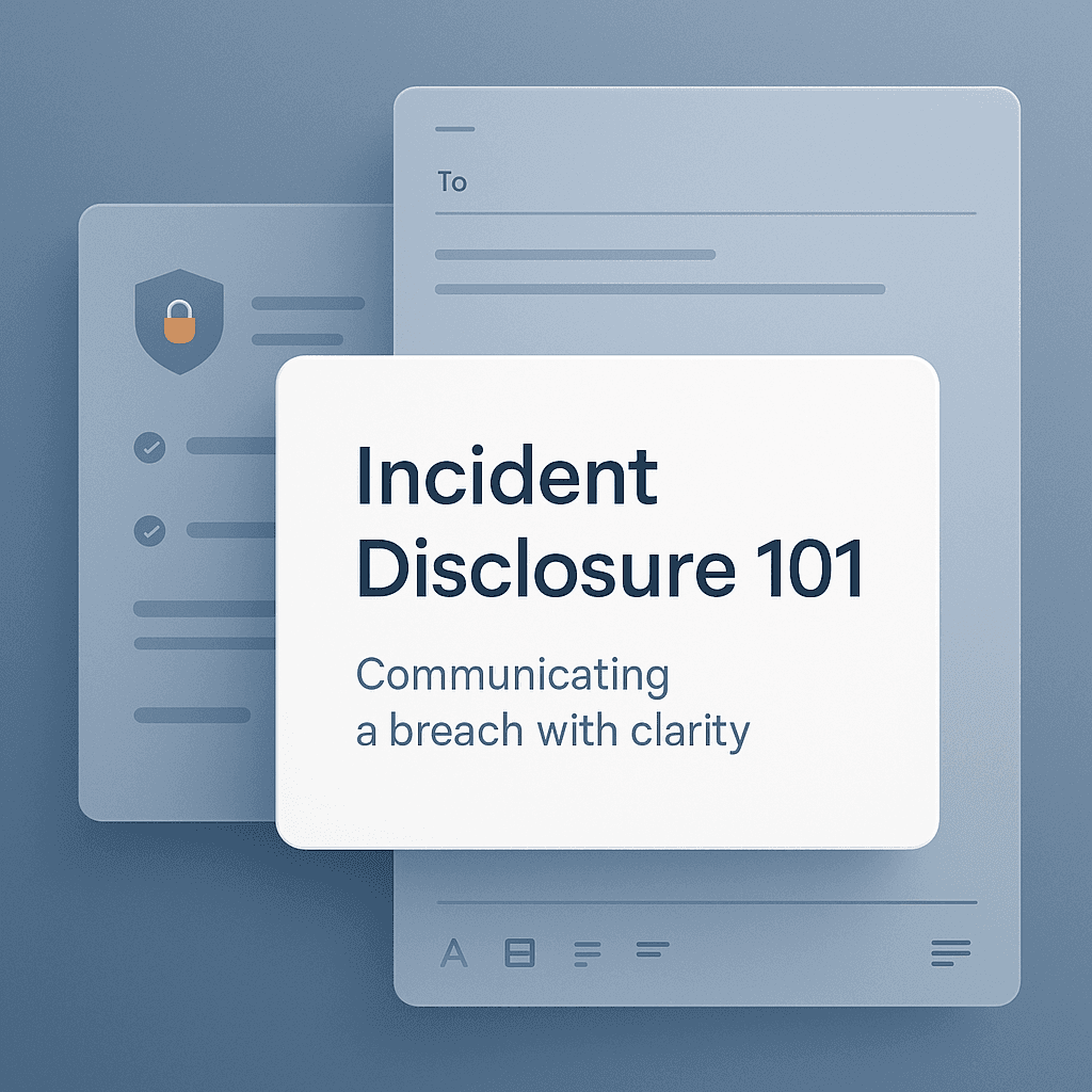 Incident Disclosure 101: How to Tell Your Customers You’ve Been Hacked