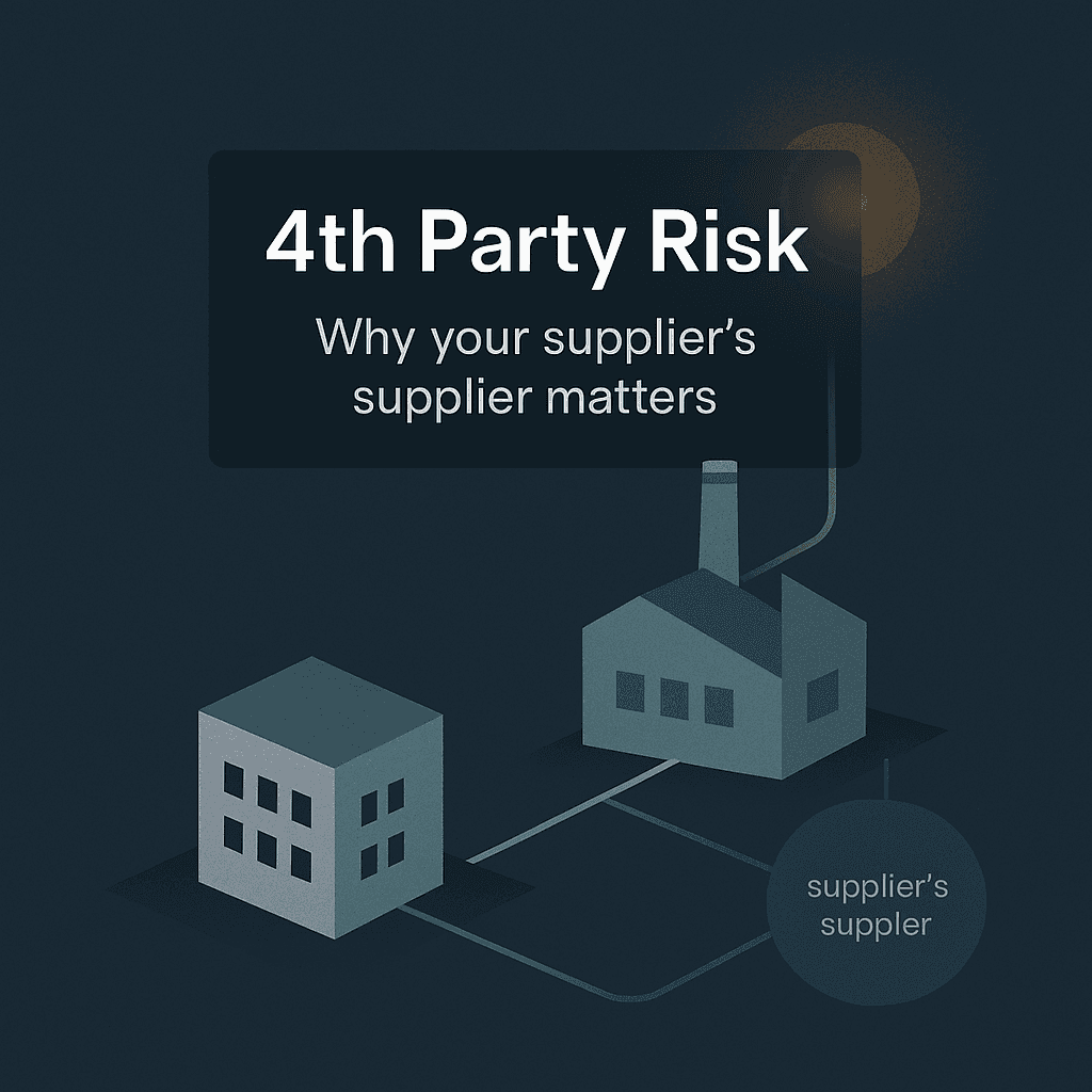 The 4th Party Risk: Why Your Supplier’s Supplier Matters to You