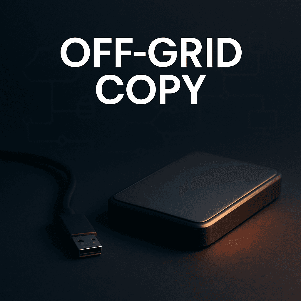 The 'Off-Grid' Copy: Why One Backup Must Be Completely Offline
