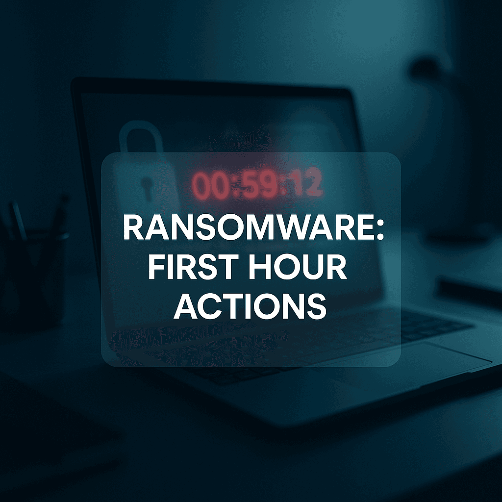 You’ve Been Hacked: What to Do in the First Hour of a Ransomware Attack